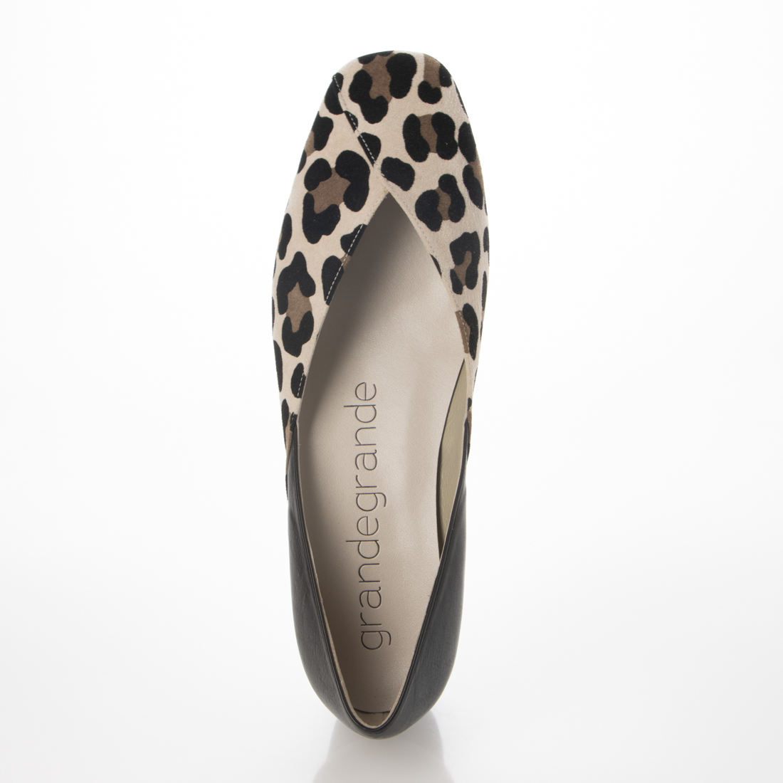 9008 スクエアアシメコンビパンプス3センチ